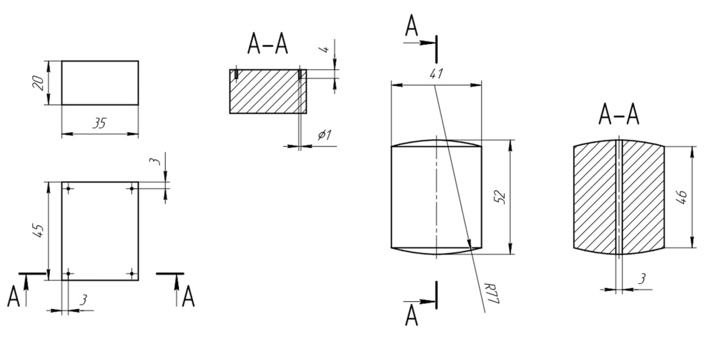 Чертеж таблетки KSTY-300