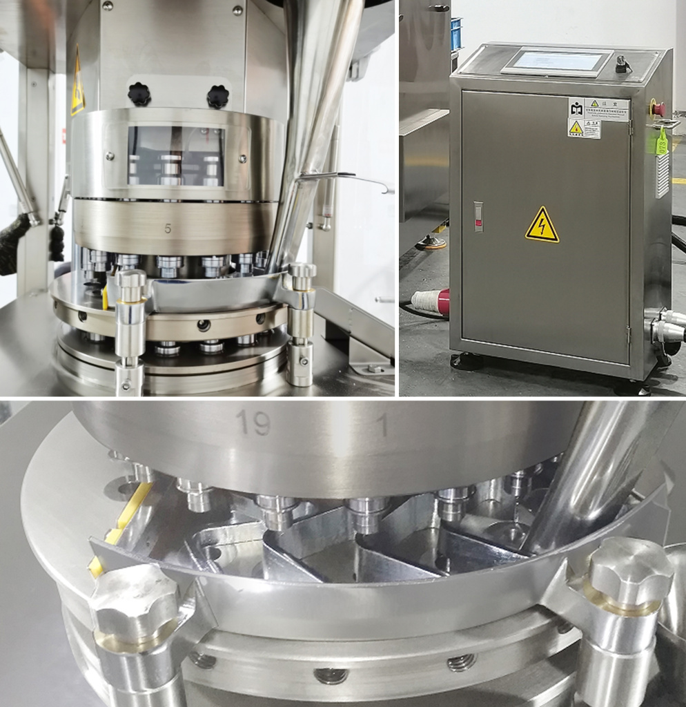 Линия для производства и упаковки двухслойной таблетки с центром ZPTX